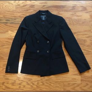 Double-breasted Italian Wool Blend Blazer